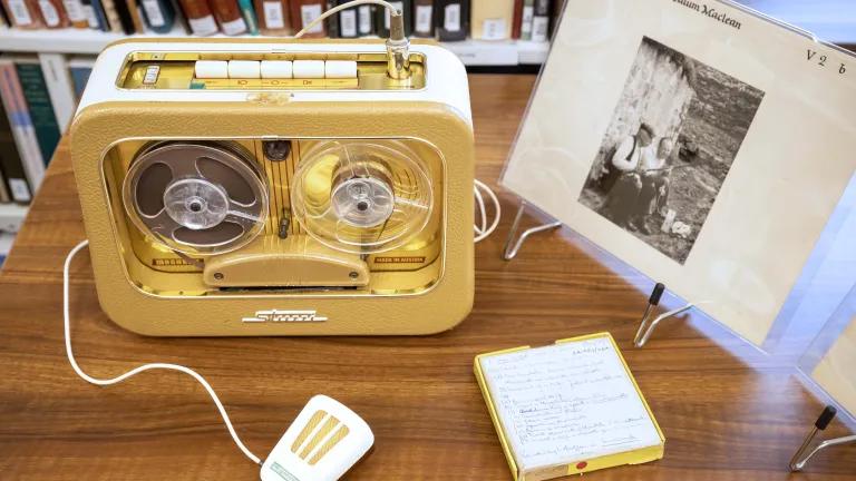 Portable recorder used by the School of Scottish Studies.