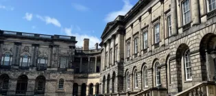 Old College on summer's day. 