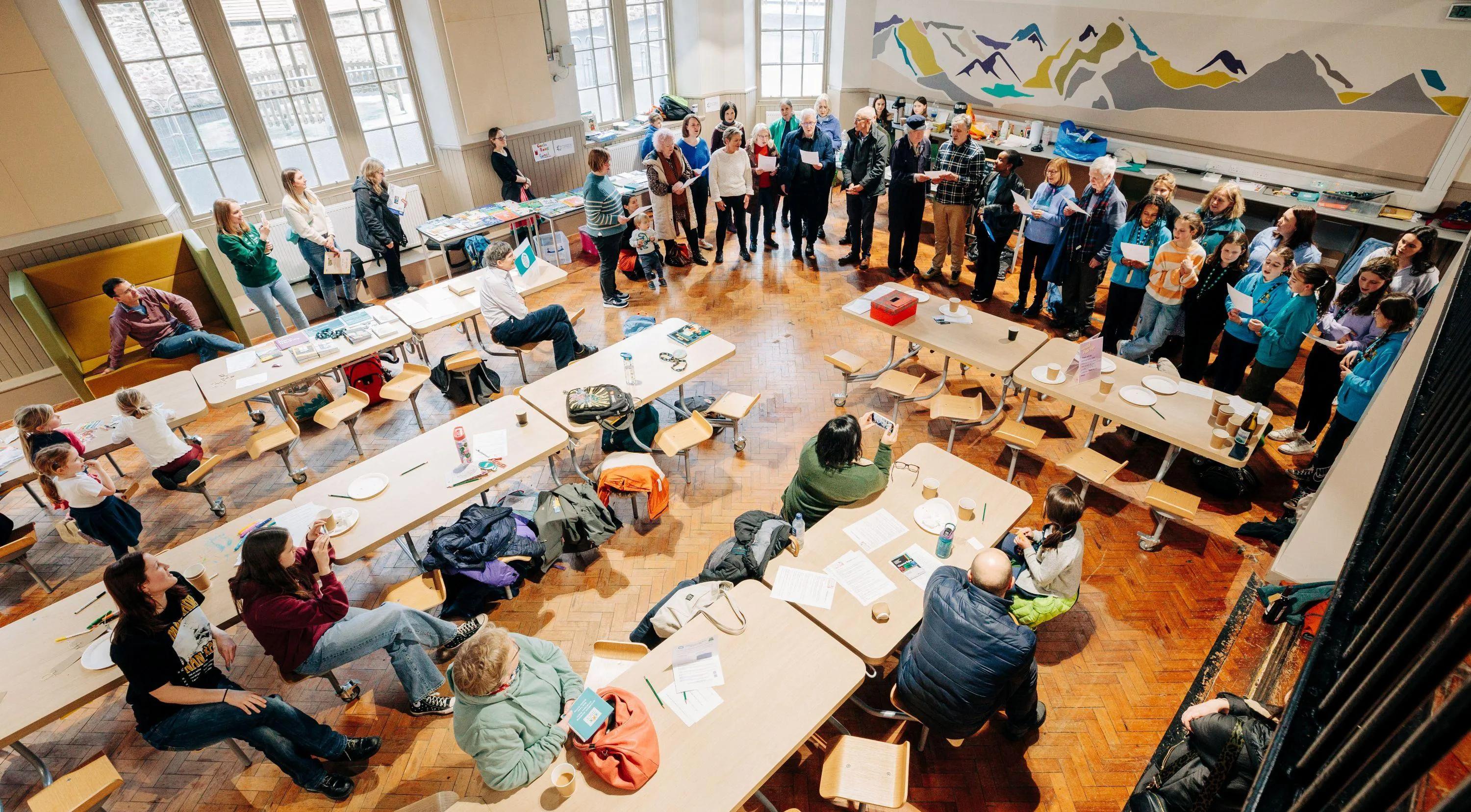 Image of Gaelic community gathering featuring Edinburgh Gaelic Choir