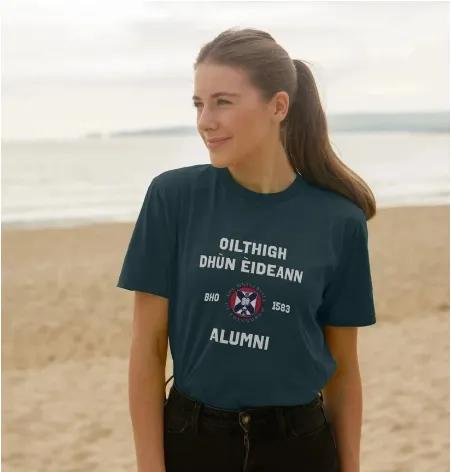 Image of model wearing University of Edinburgh Gaelic t-shirt